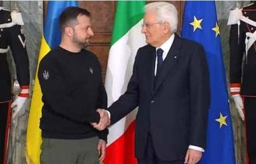 Mattarella a Zelensky