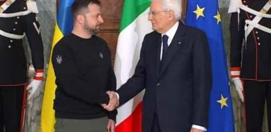 Mattarella a Zelensky