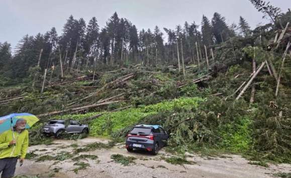 Maltempo in Cadore foto Ansa