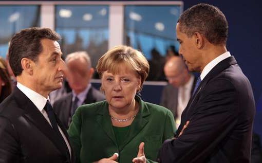 Obama, Merkel e Sarkozy