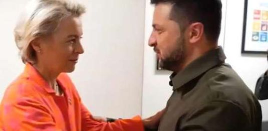 von der Leyen e Zelensky