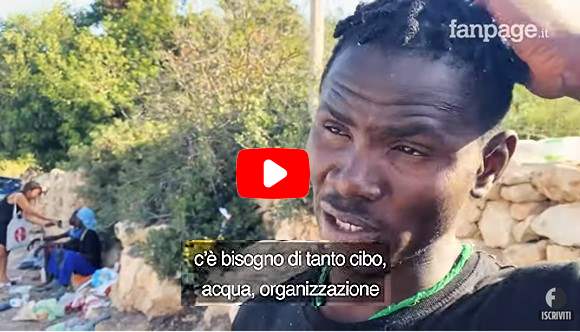 migrnti lamentele a Lampedusa