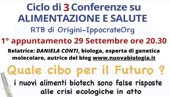 Quale cibo per il futuro? Bologna, conferenza 29 settembre