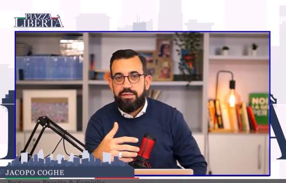 PIAZZA LIBERTA', intervento del dr. Jacopo Coghe