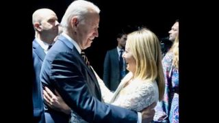 Meloni e Biden