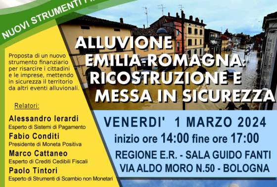 Convegno alluvione Emilia Romagna