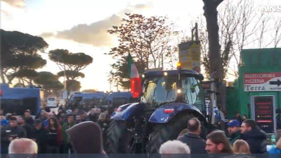 protesta agricoltori Roma