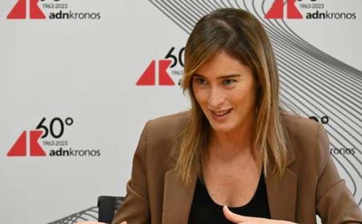 Maria Elena Boschi di Iv ospite del Forum Adnkronos