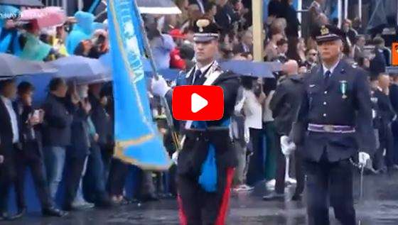 Parata 2 giugno, sfilano le bandiere Onu, Nato e Ue