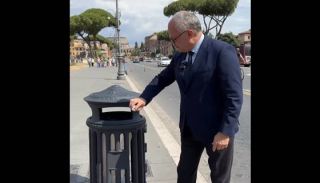 Gualtieri cestino spazzatura