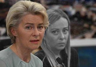 von der Leyen e Meloni