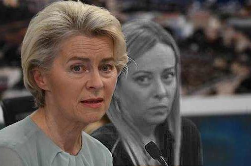 von der Leyen e Meloni