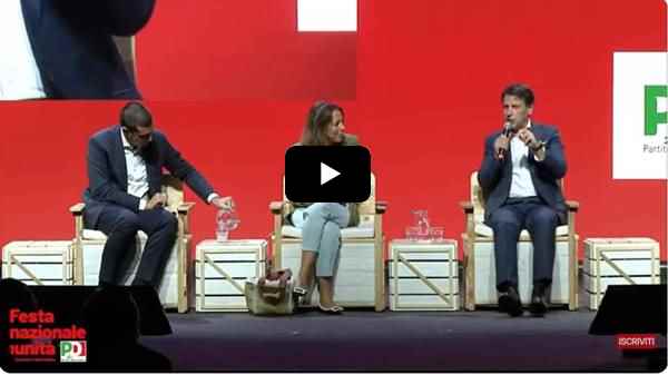 Giuseppe Conte alla Festa dell'UNità