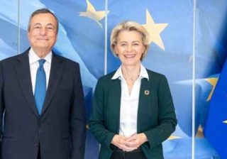 Mario Draghi e von der Leyen