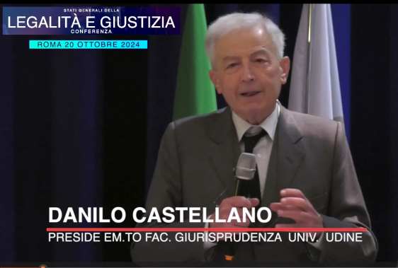 Conferenza Legalità e Giustizia: intervento del prof. Danilo Castellano