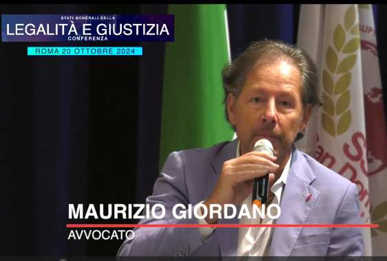 Conferenza Legalità e Giustizia, intervento dell’avv. Maurizio Giordano