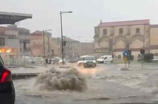 Nubifragio su Sassari