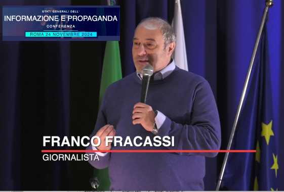 Conferenza Informazione e Propaganda: intervento di Franco Fracassi, giornalista