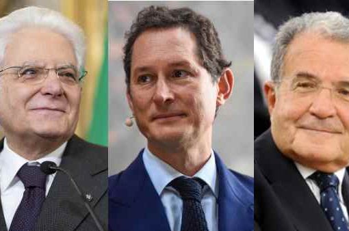 Mattarella, Elkann e Prodi