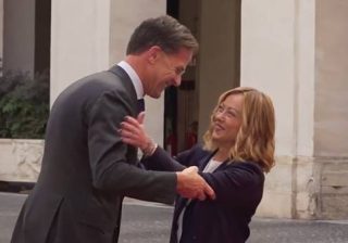 Giorgia Meloni ha ricevuto il segretario generale della Nato, Mark Rutte