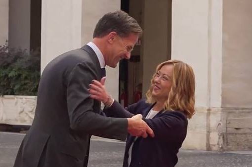 Giorgia Meloni ha ricevuto il segretario generale della Nato, Mark Rutte