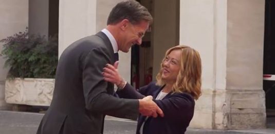 Giorgia Meloni ha ricevuto il segretario generale della Nato, Mark Rutte
