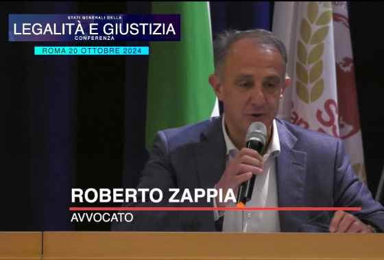 Conferenza Legalità e Giustizia, intervento dell’avv. Roberto Zappia
