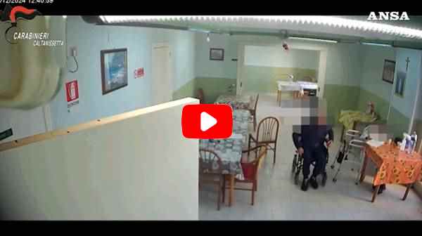 anziani maltrattati e legati