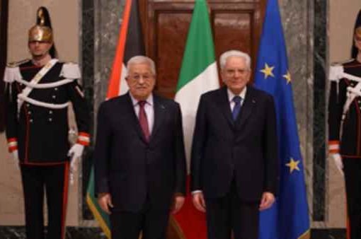 Mattarella e Abu Mazen