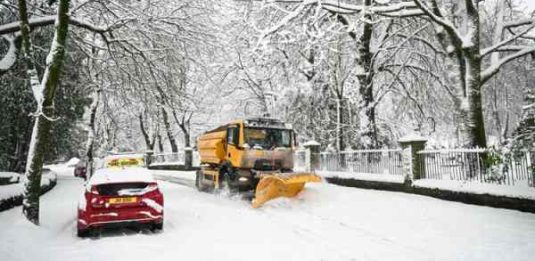 Neve e freddo record in GB e Usa