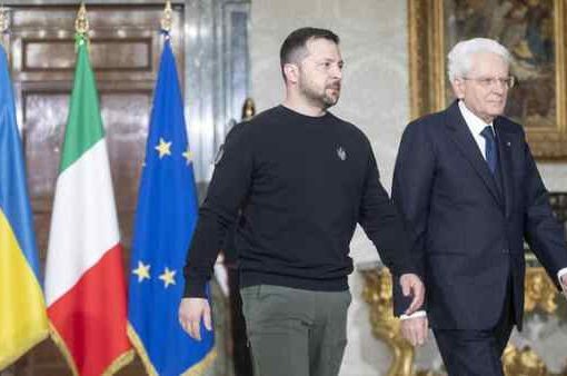 Mattarella a Zelensky
