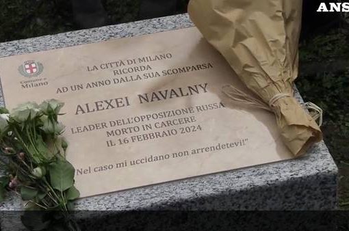 Milano una targa per Navalny