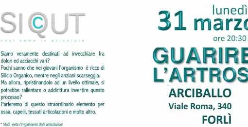 Guarire l’artrosi: conferenza a Forlì, lunedì 31 marzo 2025 conferenza guarire l'artrosi