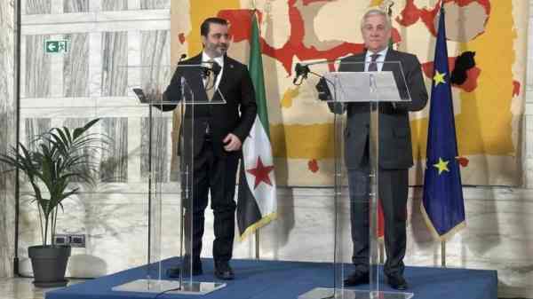 Tajani Italia da Imolaoggi.it Tajani | Italia pronta a investire 50 milioni di euro in Siria