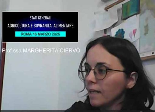 Conferenza Agricoltura e Sovranità alimentare: intervento della prof.ssa Margherita Ciervo