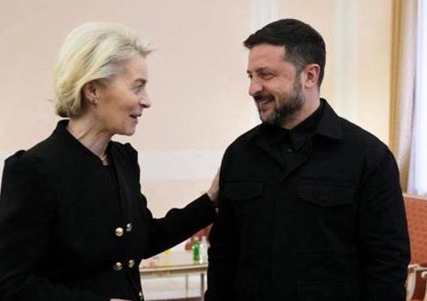 Von der Leyen e Zelensky