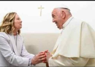 Meloni e Bergoglio