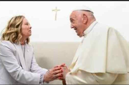Meloni e Bergoglio