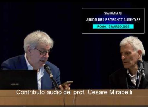 Conferenza Agricoltura e Sovranità alimentare: contributo del prof. Cesare Mirabelli
