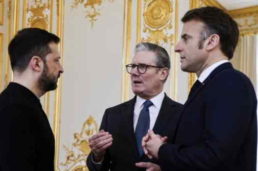 Zelensky, Starmer e Macron