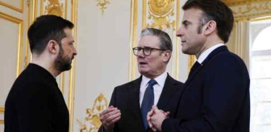 Zelensky, Starmer e Macron