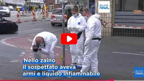 Germania, attacco con coltello a Bielefeld: almeno 5 feriti Germania, attacco con coltello a Bielefeld: almeno 5 feriti