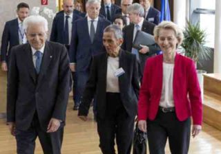 Von der Leyen e Mattarella