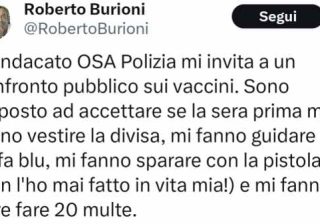 Burioni OSA polizia