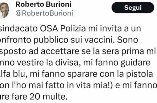 Burioni OSA polizia