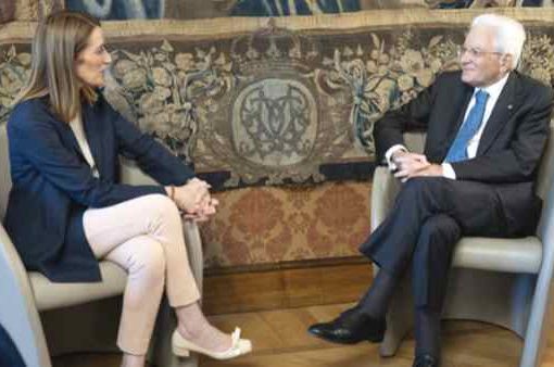 Metsola da Mattarella: ‘insieme per il grande progetto europeo’ Metsola da Mattarella