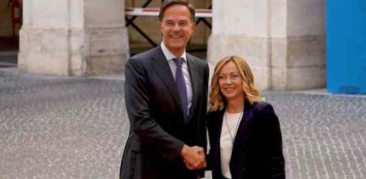 Meloni incontra Rutte