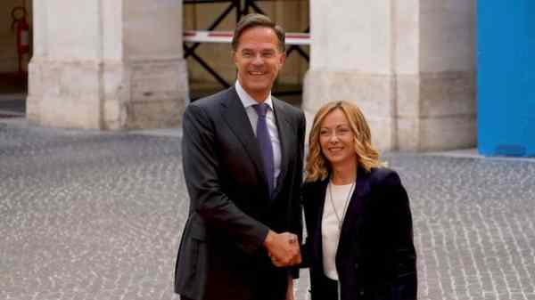 Meloni incontra Rutte: ‘sostegno all’Ucraina’ Meloni incontra Rutte: ‘sostegno all’Ucraina’