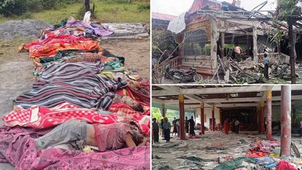Myanmar, bombardato monastero buddista: 22 morti Myanmar, bombardato monastero buddista: 22 morti