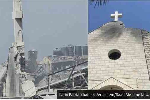 Raid israeliano sull'unica chiesa cattolica di Gaza
